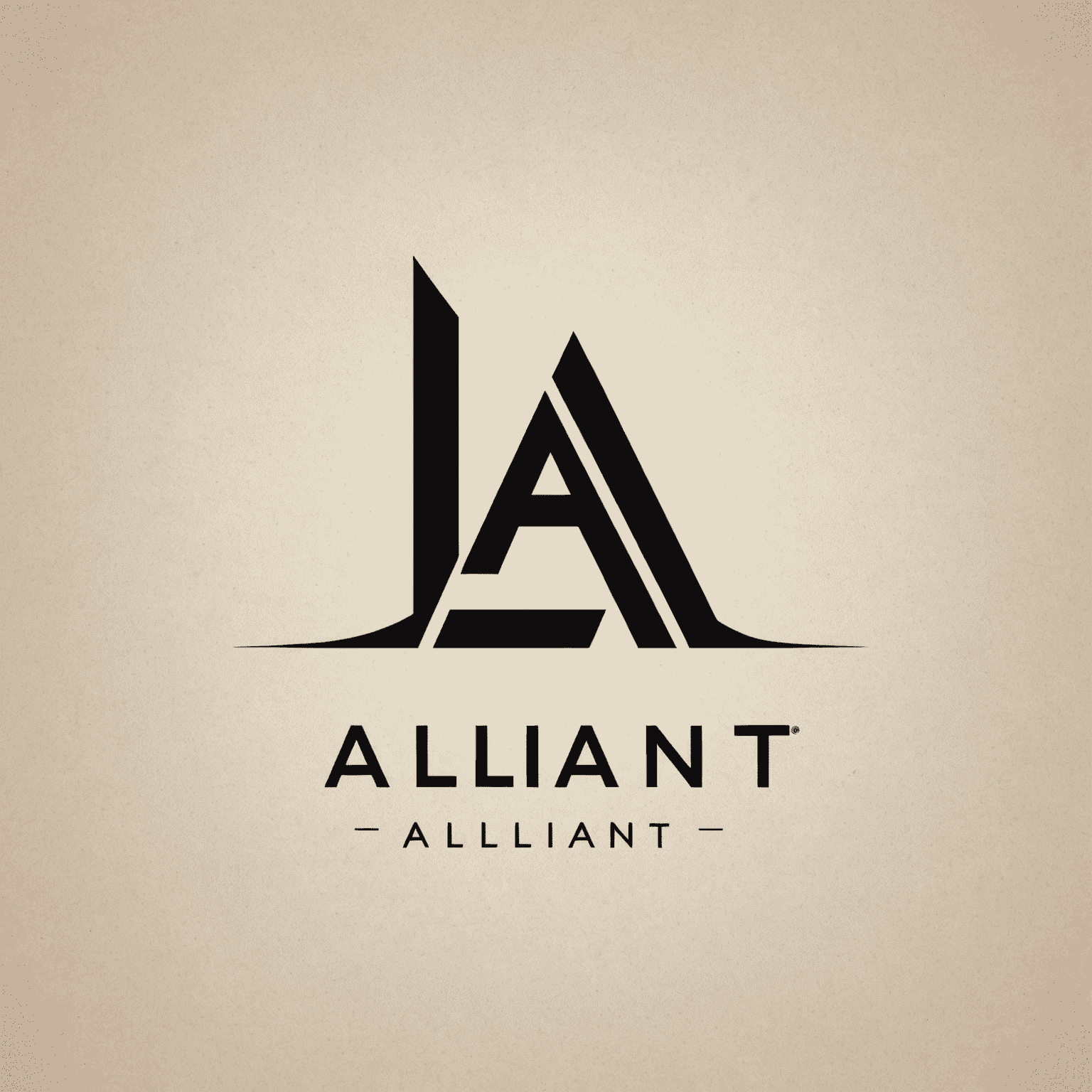 Alliant logo: A modern, sleek design featuring the word 'Alliant' in a custom font, with a stylized digital wave or trend line incorporated into the letter 'A'